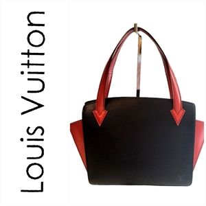 LOUIS VUITTON VARENNE EPI BLACK/RED LEATHER BAG